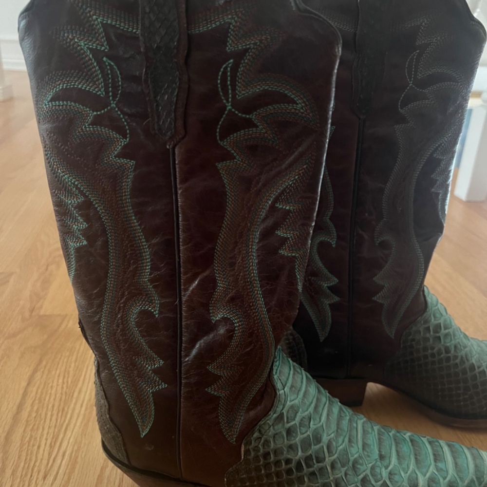 Dan Post python Cowboy boots - Picture 3 of 9